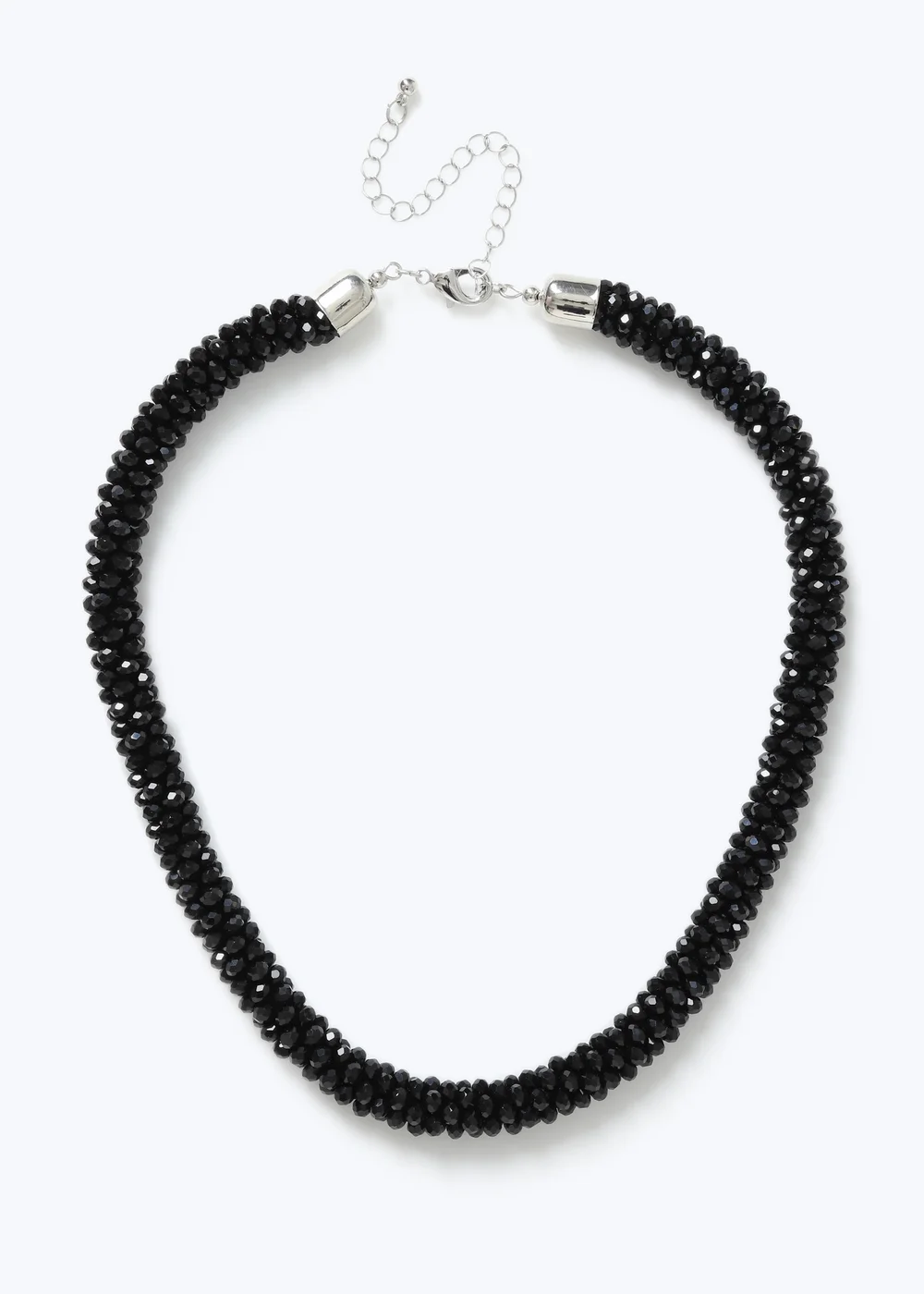Muse Black Facet Collar Necklace - One Size Image 1