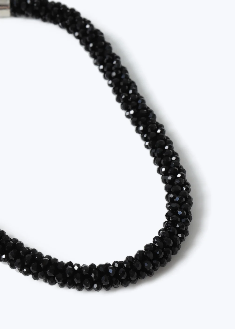 Muse Black Facet Collar Necklace - One Size Image 2