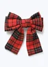 Muse Red Tartan Hair Bow - One Size Image 1