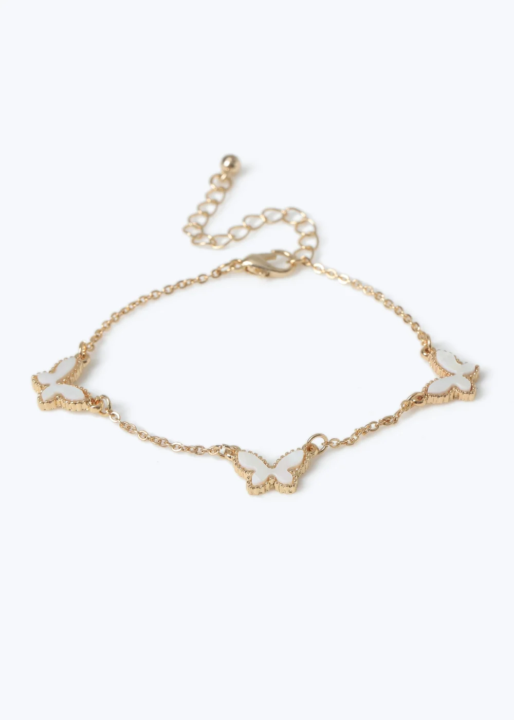 Muse Gold Mother Of Pearl Butterfly Bracelet - One Size Image 1