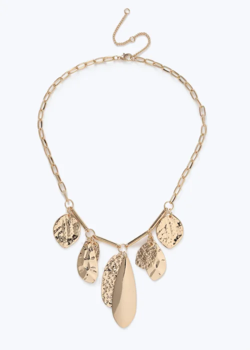 Muse Statement Coin Collar Necklace Gold - One Size Image 1