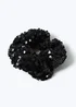 Muse Black Sequin Scrunchie - One Size Image 1