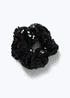 Muse Black Sequin Scrunchie - One Size Image 2