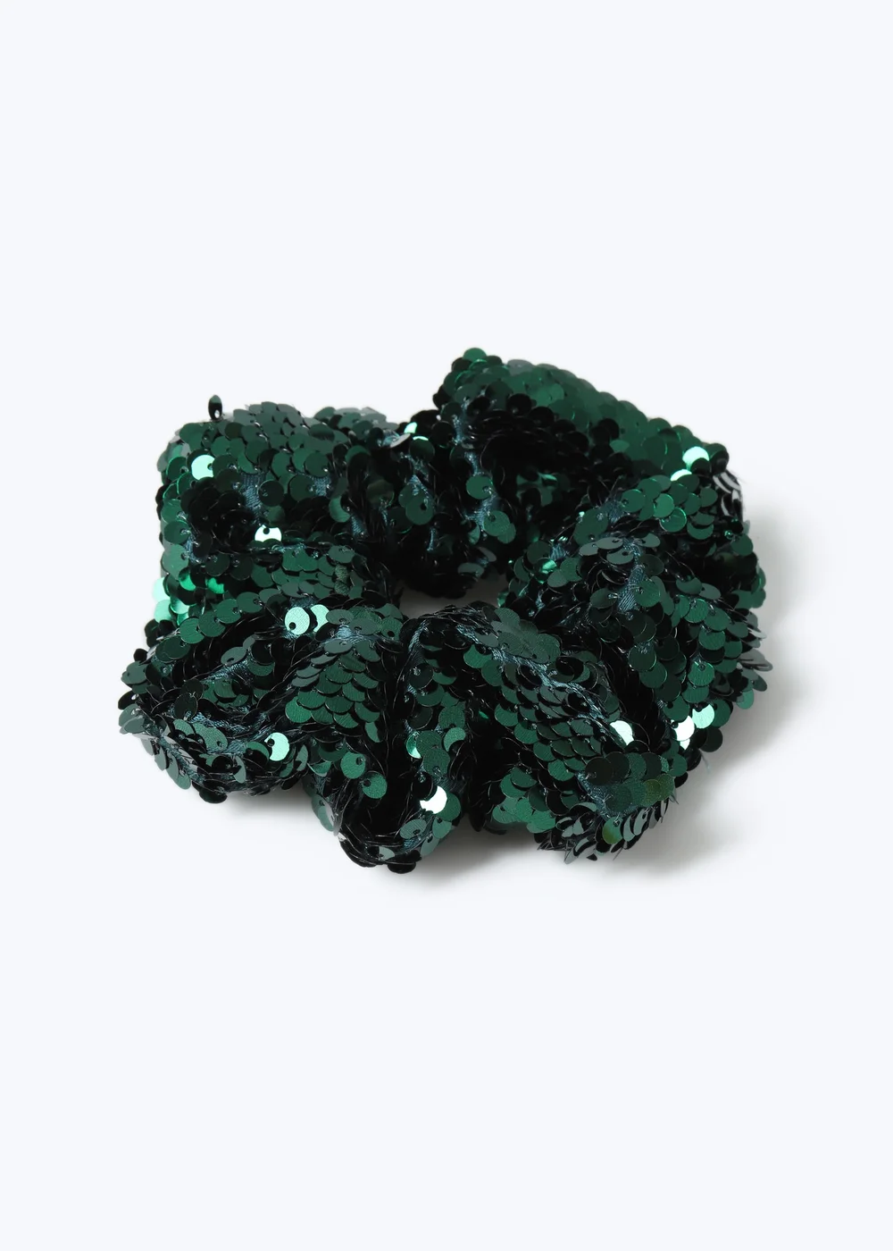Muse Green Sequin Scrunchie Green - One Size Image 2