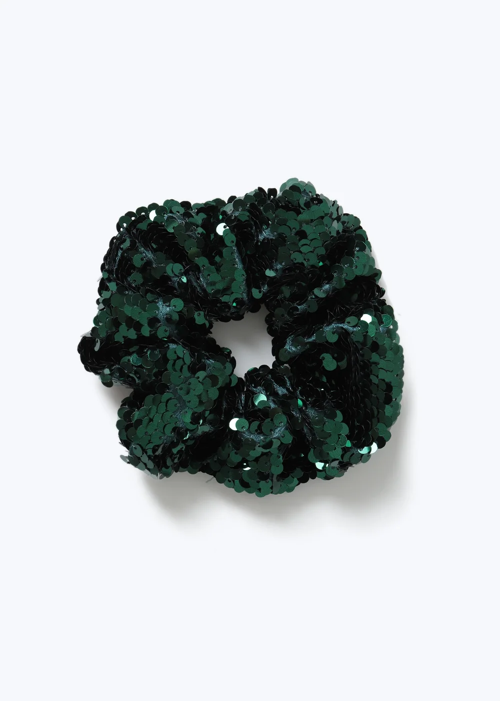 Muse Green Sequin Scrunchie Green - One Size Image 1