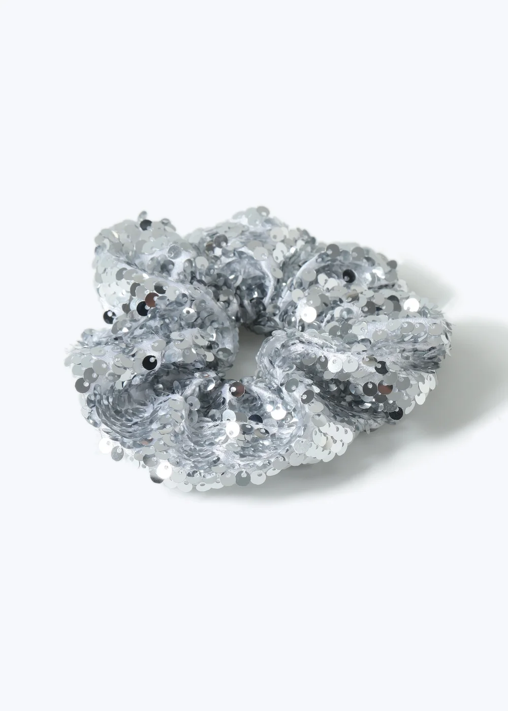 Muse Silver Sequin Scrunchie - One Size Image 1