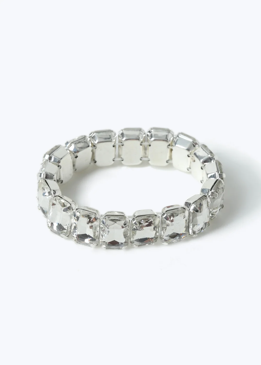 Muse Crystal Stretch Bracelet Silver - One Size Image 2