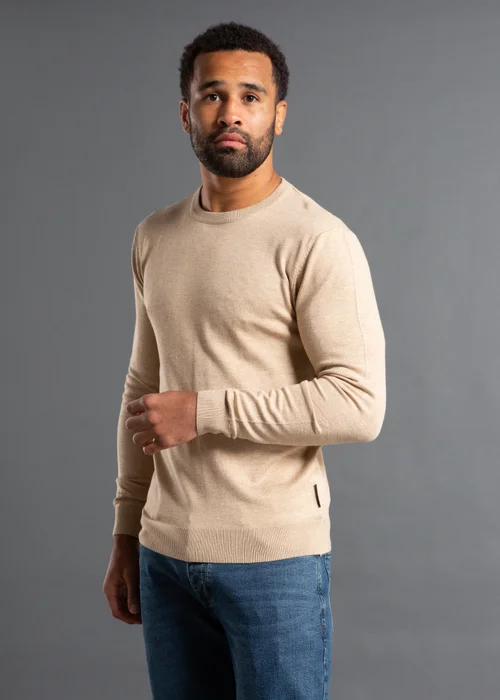 French Connection Camel Crew Neck Knitted Jumper - S Image 3