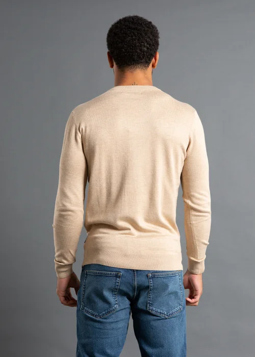 French Connection Camel Crew Neck Knitted Jumper - S Image 2