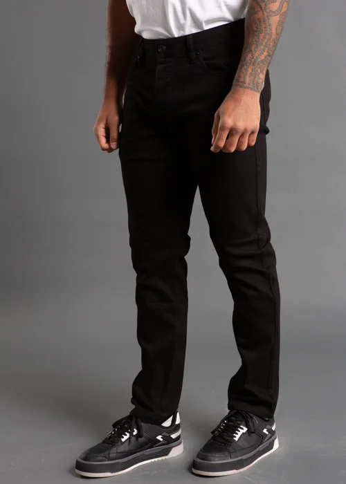 French Connection Black Cotton Slim Fit Stretch Jeans - 28/L32 Image 1