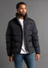 French Connection Black Funnel Neck Puffer Jacket - XL Image 1