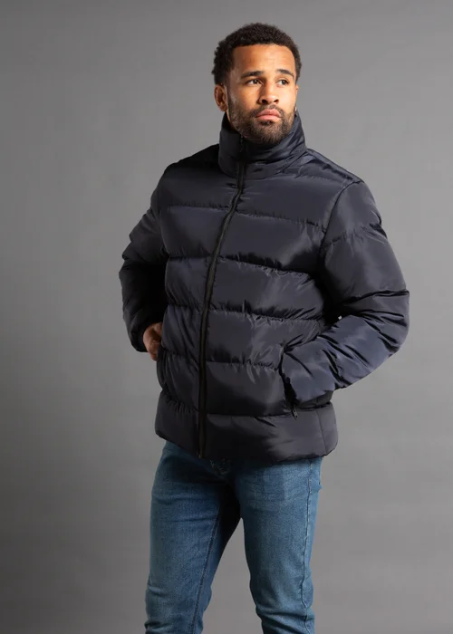 French Connection Black Funnel Neck Puffer Jacket - XL Image 3
