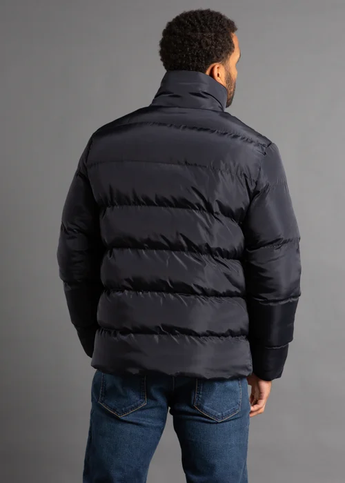 French Connection Navy Funnel Neck Puffer Jacket - 2XL Image 2