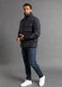 French Connection Navy Funnel Neck Puffer Jacket - 2XL Image 3