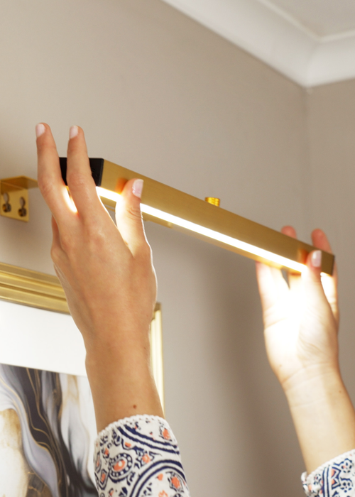 ValueLights Ryle Brushed Gold Rechargeable Wall Light Integrated LED - One Size Image 2