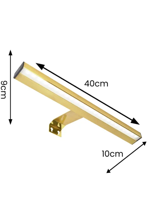 ValueLights Ryle Brushed Gold Rechargeable Wall Light Integrated LED - One Size Image 5