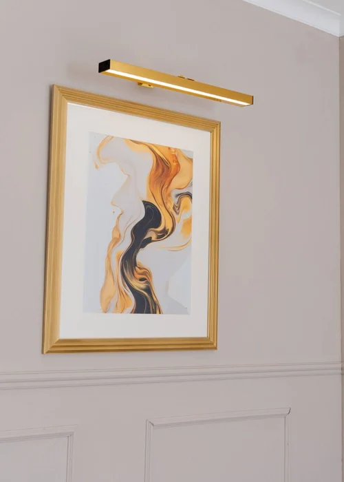 ValueLights Ryle Brushed Gold Rechargeable Wall Light Integrated LED - One Size Image 1