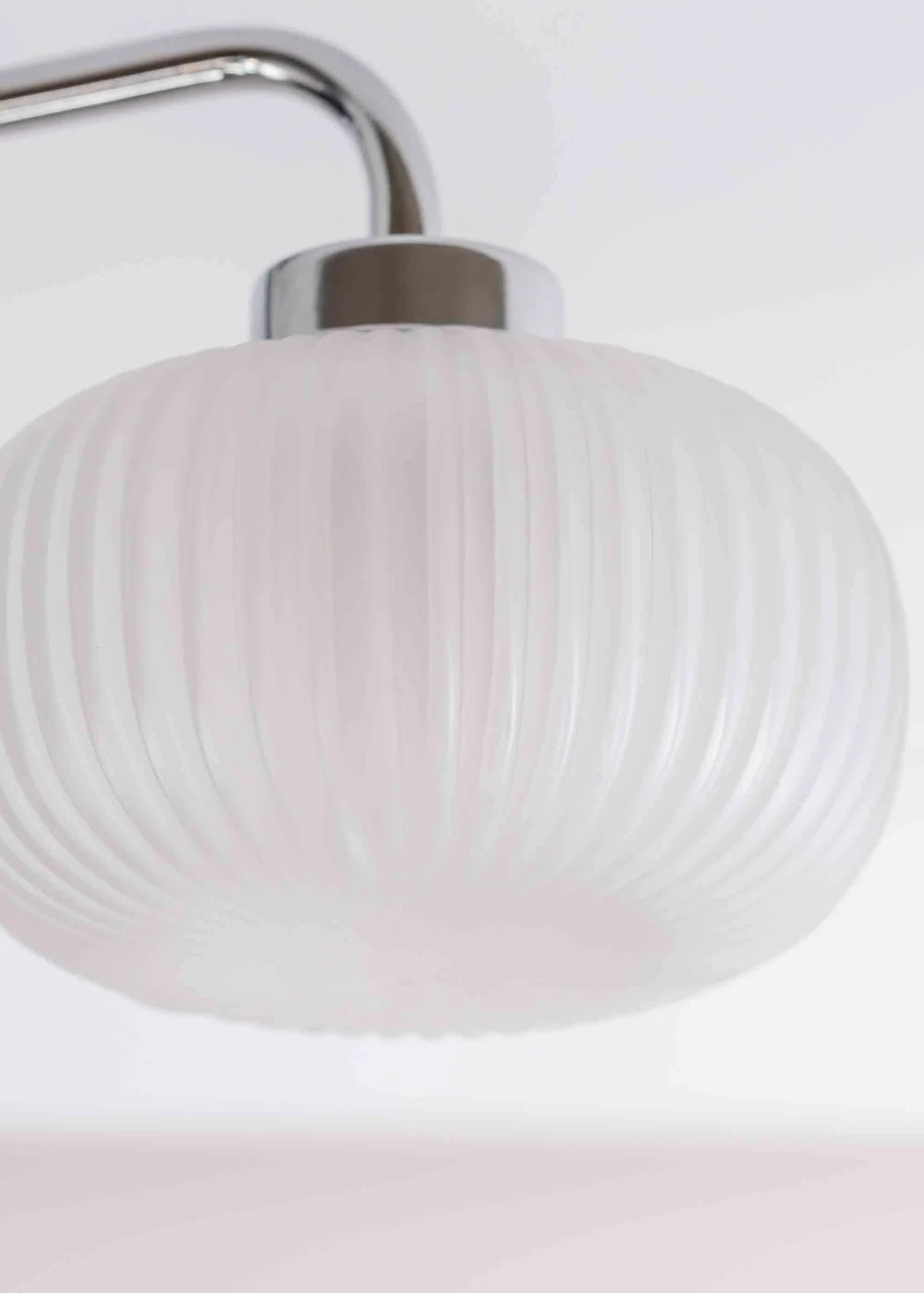 ValueLights Amaia Polished Silver Semi-Flush Light with Clear Globe Shade - One Size Image 3