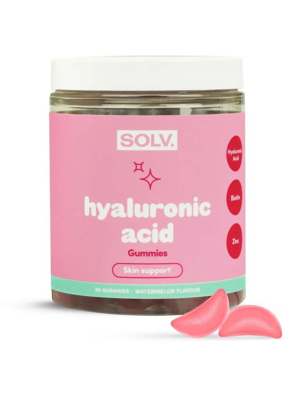 SOLV. Hyaluronic Acid Gummie (56 Pack) - One Size Image 1