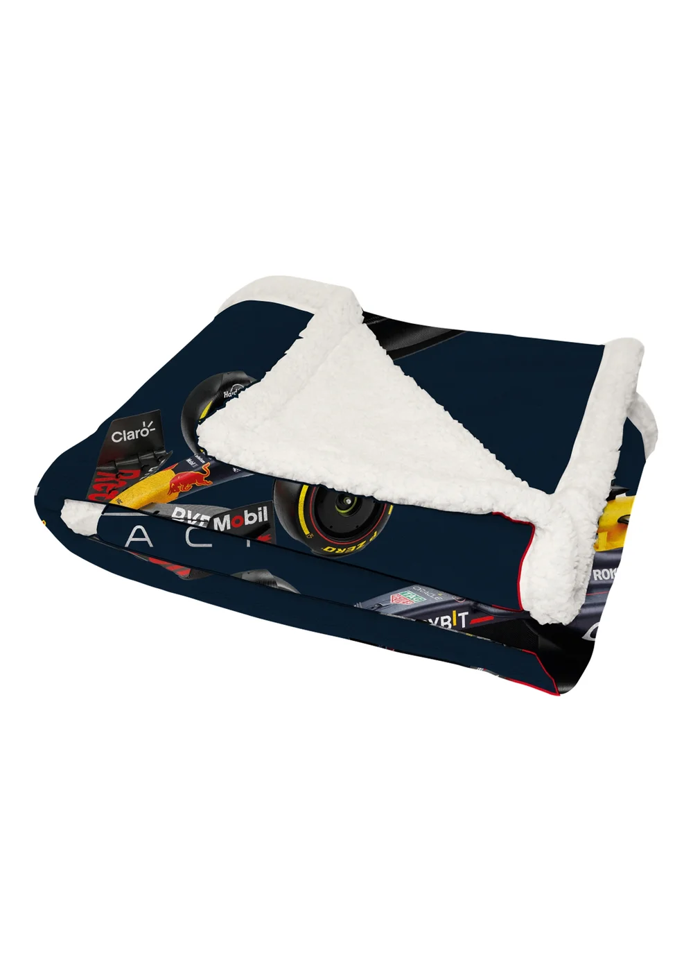 Redbull Black Formula 1 Digital Sherpa Fleece Throw - One Size Image 6