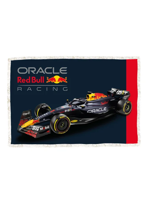 Redbull Black Formula 1 Digital Sherpa Fleece Throw - One Size Image 4