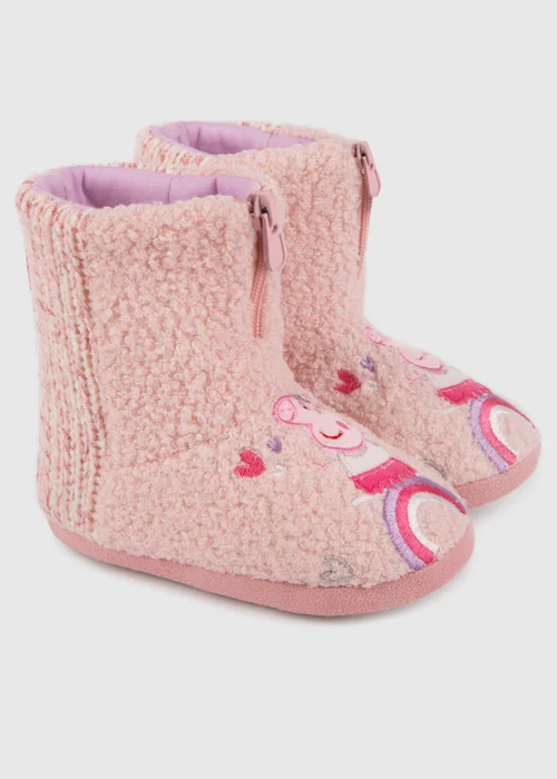 Totes Kids Peppa Pig Bootie Slippers - 9-10 Infants Image 1