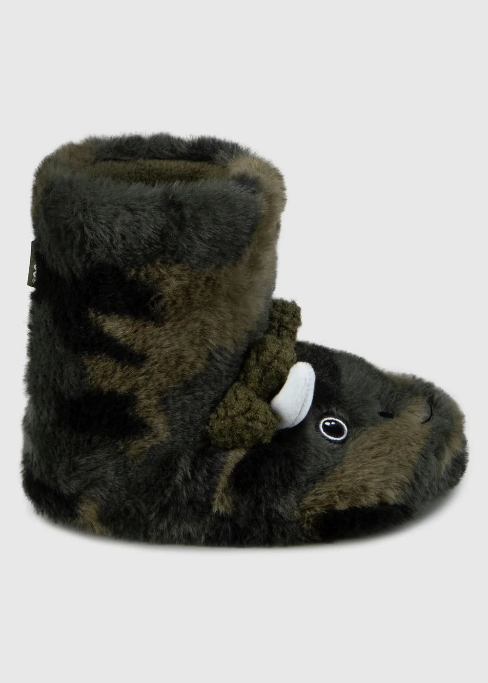 Totes Toasties Green Kids Dino Boot Slippers - 13-1 Older Image 4