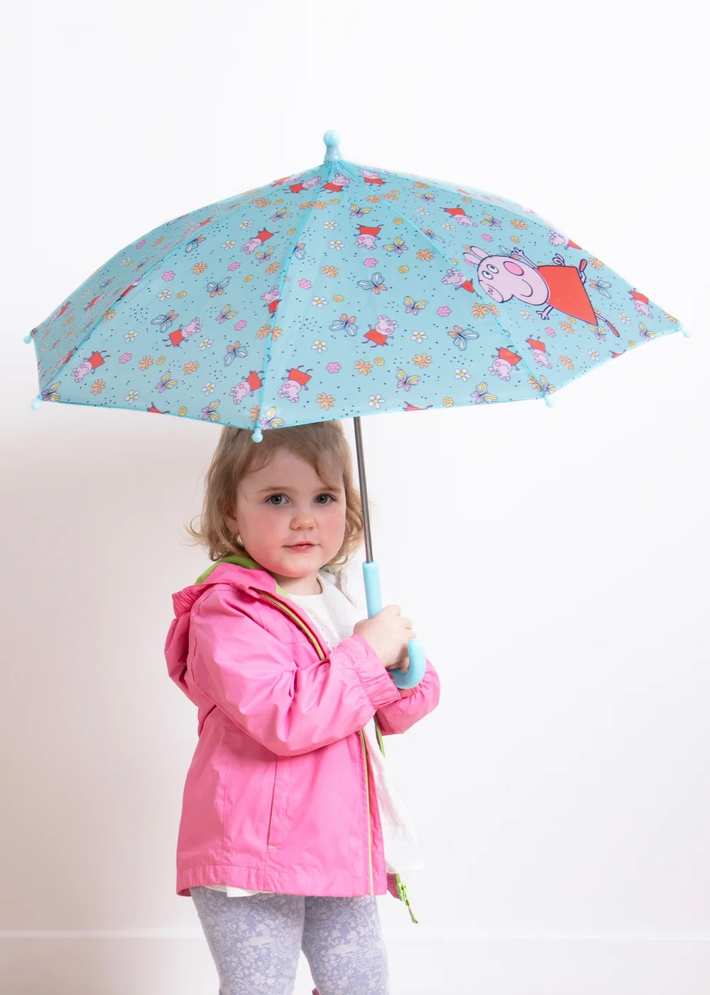 Totes Peppa Pig Kids Butterfly Walker Umbrella - One Size Image 2