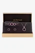 Jon Richard Rose Gold Plated And Amethyst Trio Set - Gift Box - One Size Image 1