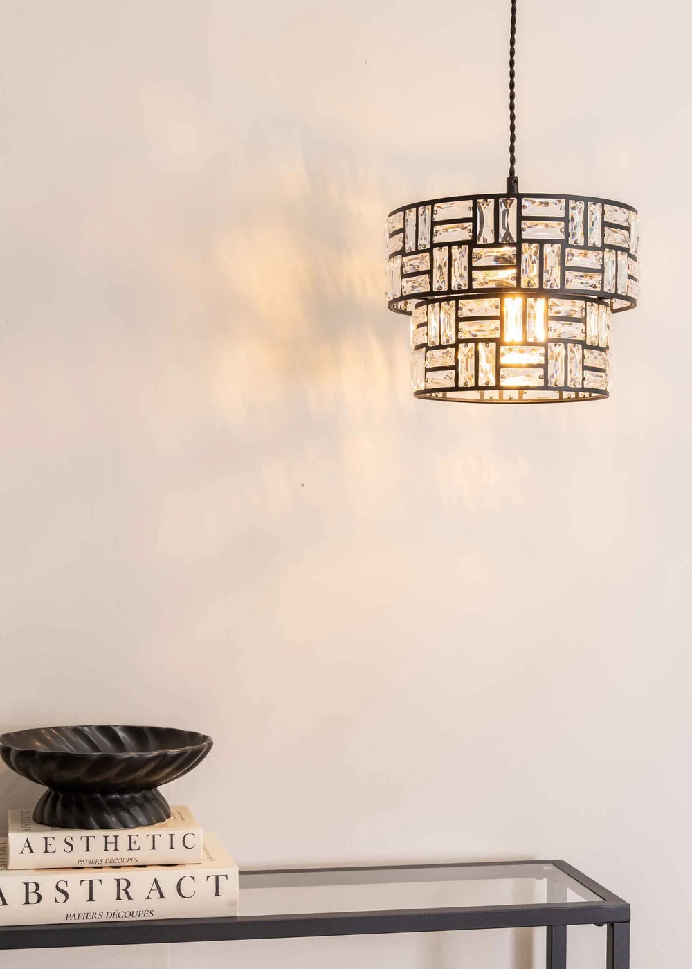 ValueLights Elise Metal Black Tiered Ceiling Pendant Shade (19.5cm x 27cm x 27cm) - One Size Image 2
