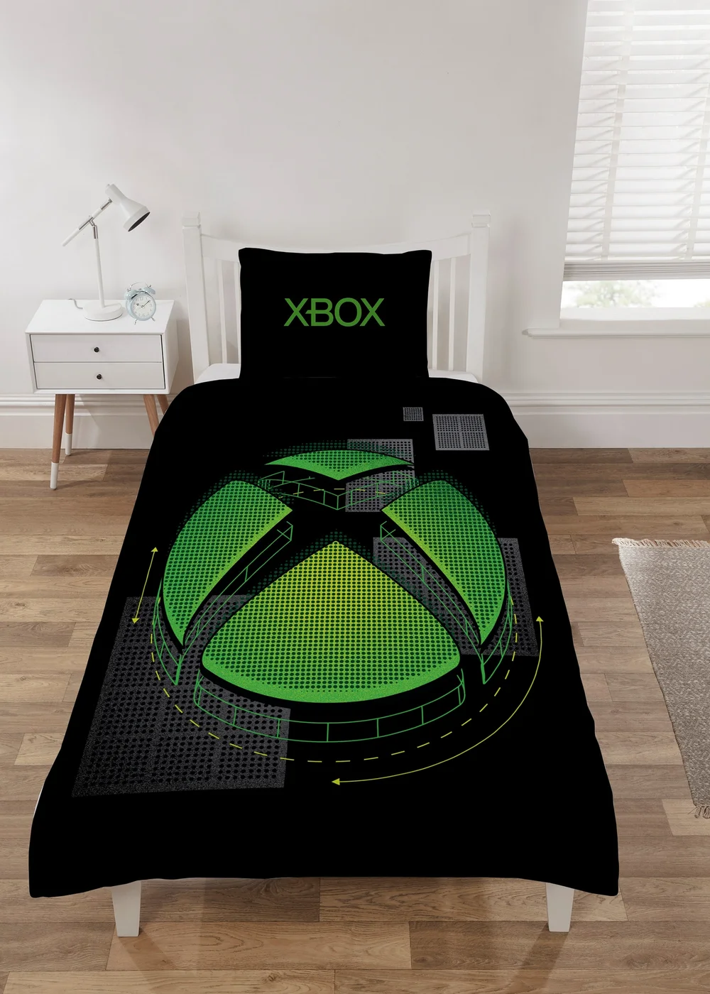 Xbox Black Duvet Set - Single Image 1