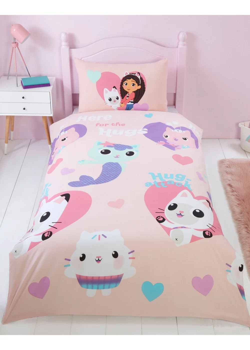 Gabby's Dollhouse Pink Duvet Set - Single Image 1