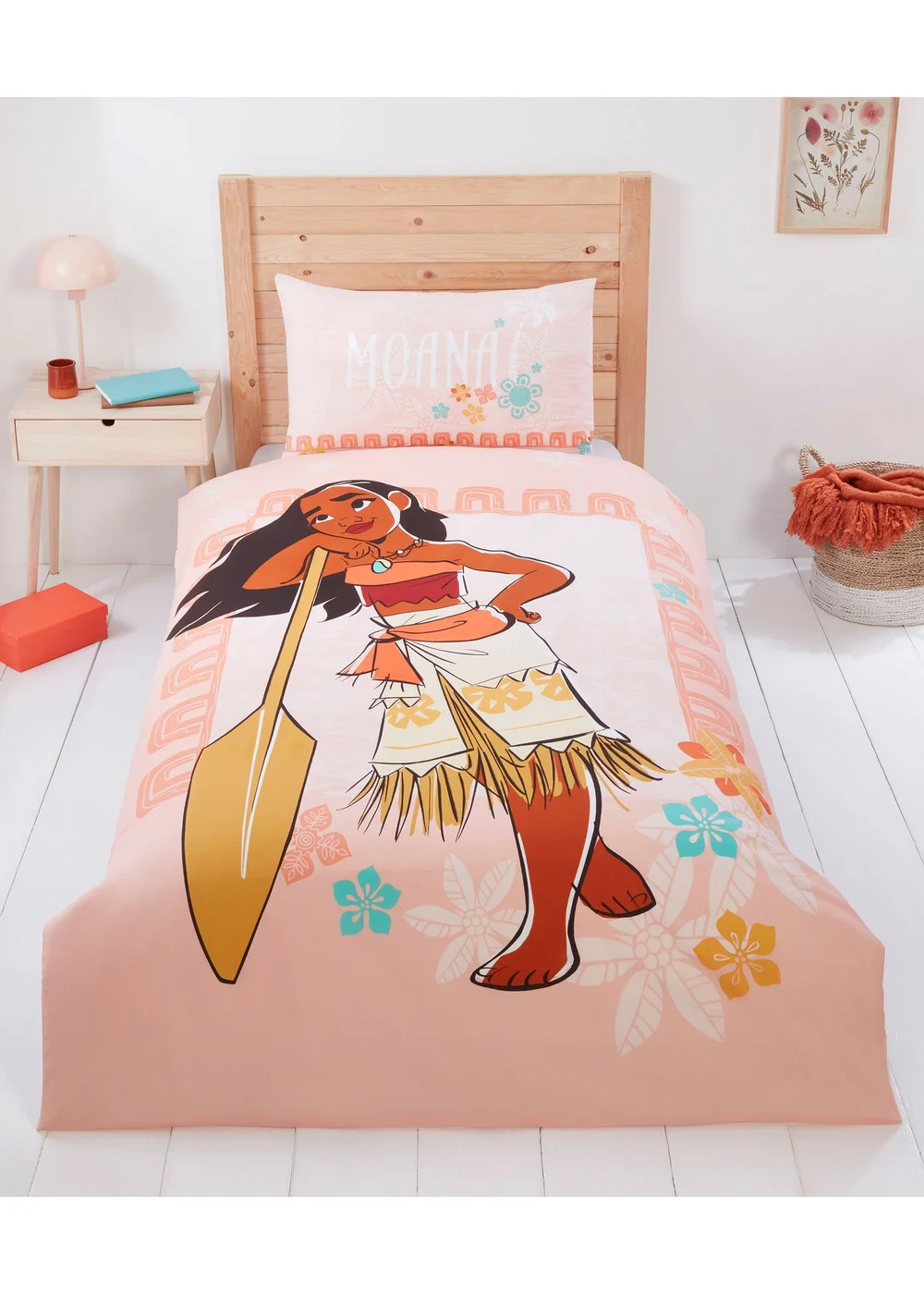 Moana Pink Duvet Set - Single Image 1