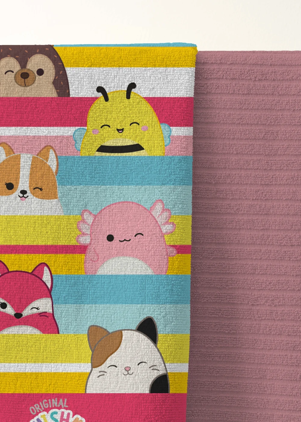 Squishmallows Stripes Beach Pool Bathroom Towel - One Size Image 4