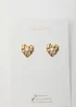Madein Heart Shaped Pearl Earrings - One Size Image 1