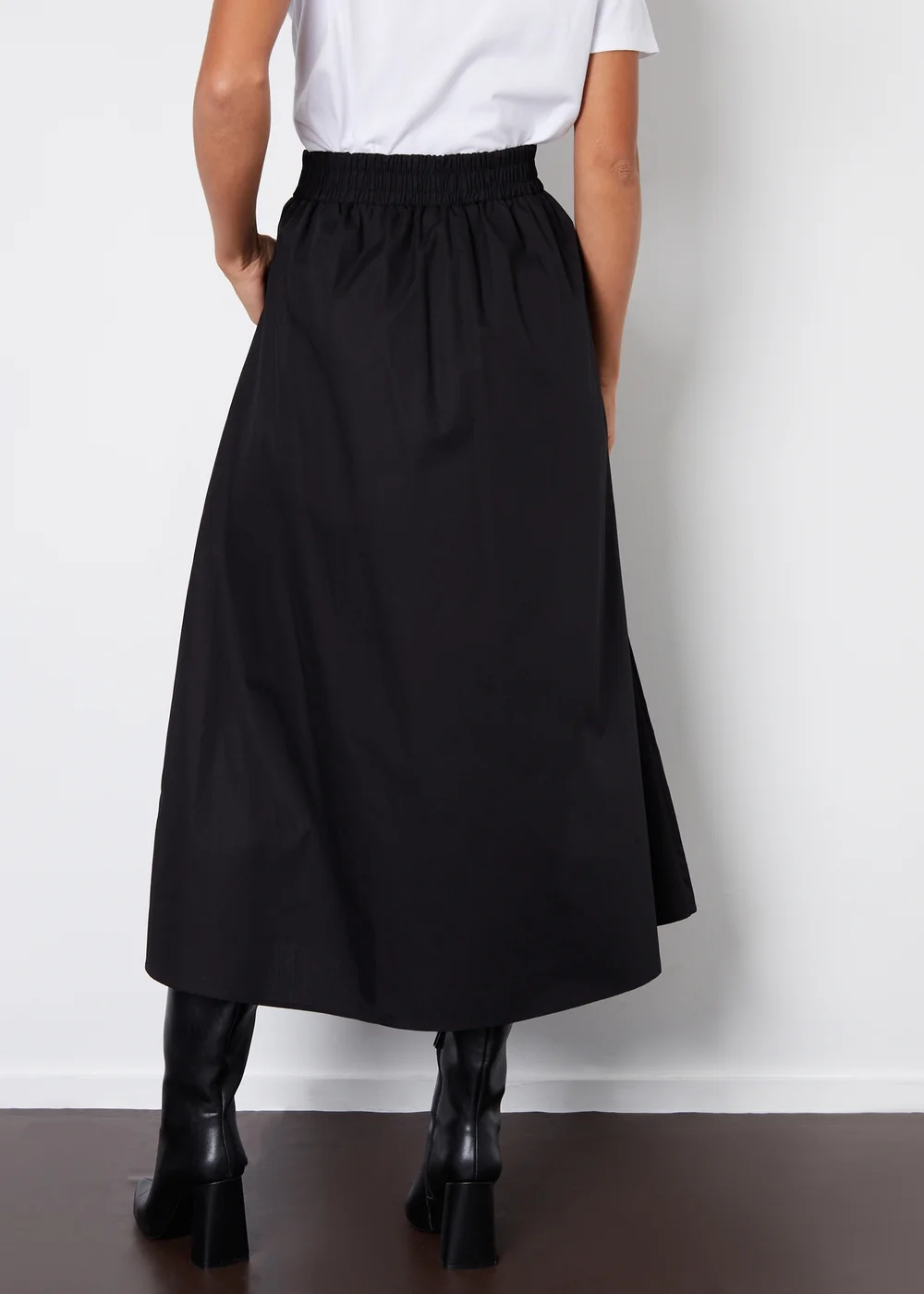 Threadbare Black Orkney Maxi Skirt with Pockets - Size 8 Image 2