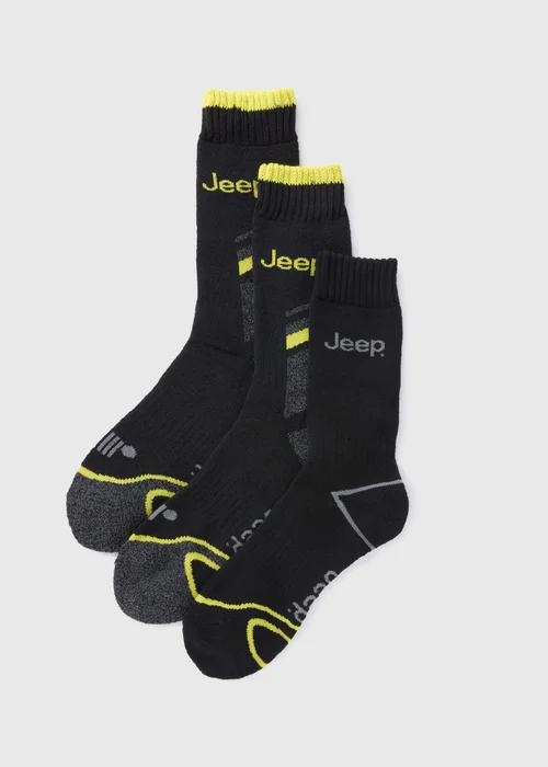 Jeep Black Work Socks - 6-11 Image 1