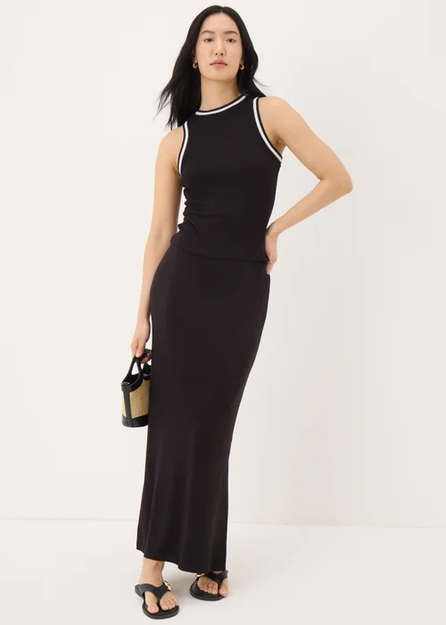 Black Jersey Maxi Skirt - 8 Image 1
