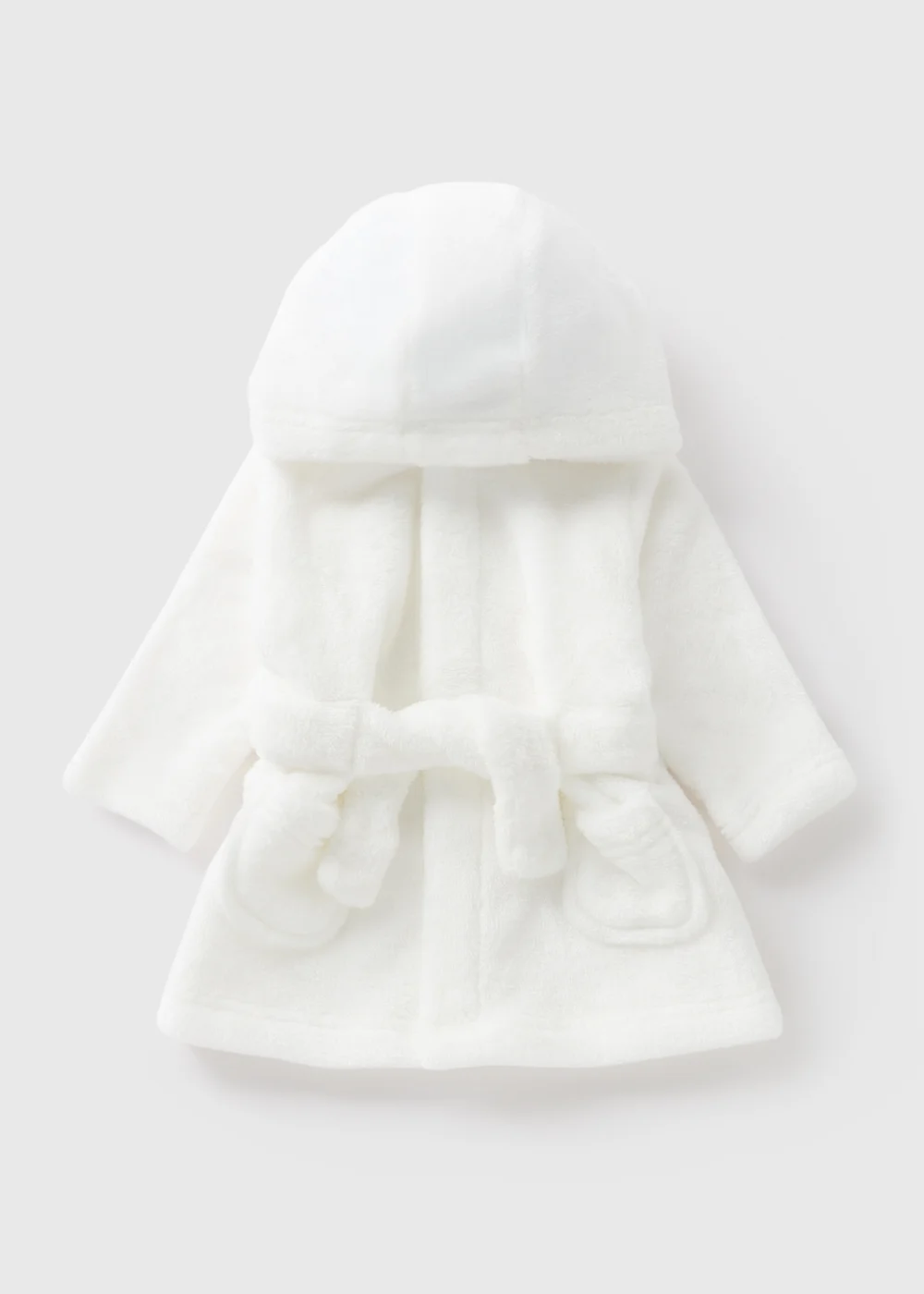 Baby White Dressing Gown (Newborn-18mths) - Age 9 - 12 Months Image 1