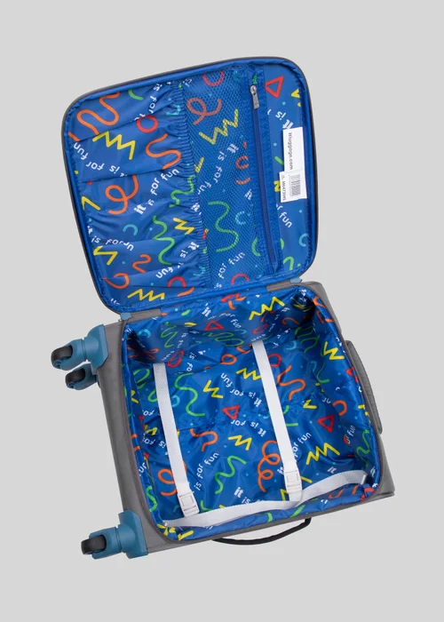 IT Luggage Kids Grey Gaming Suitcase Image 2