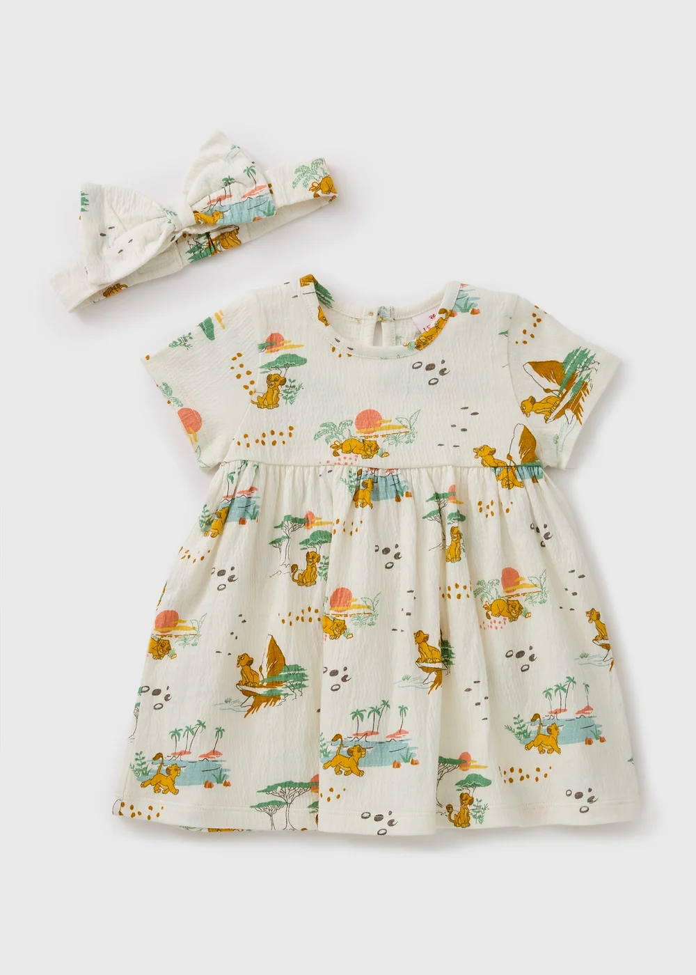 Baby White Lion King Dress & Headband Set (Newborn-18mths) - 0-3 months Image 1