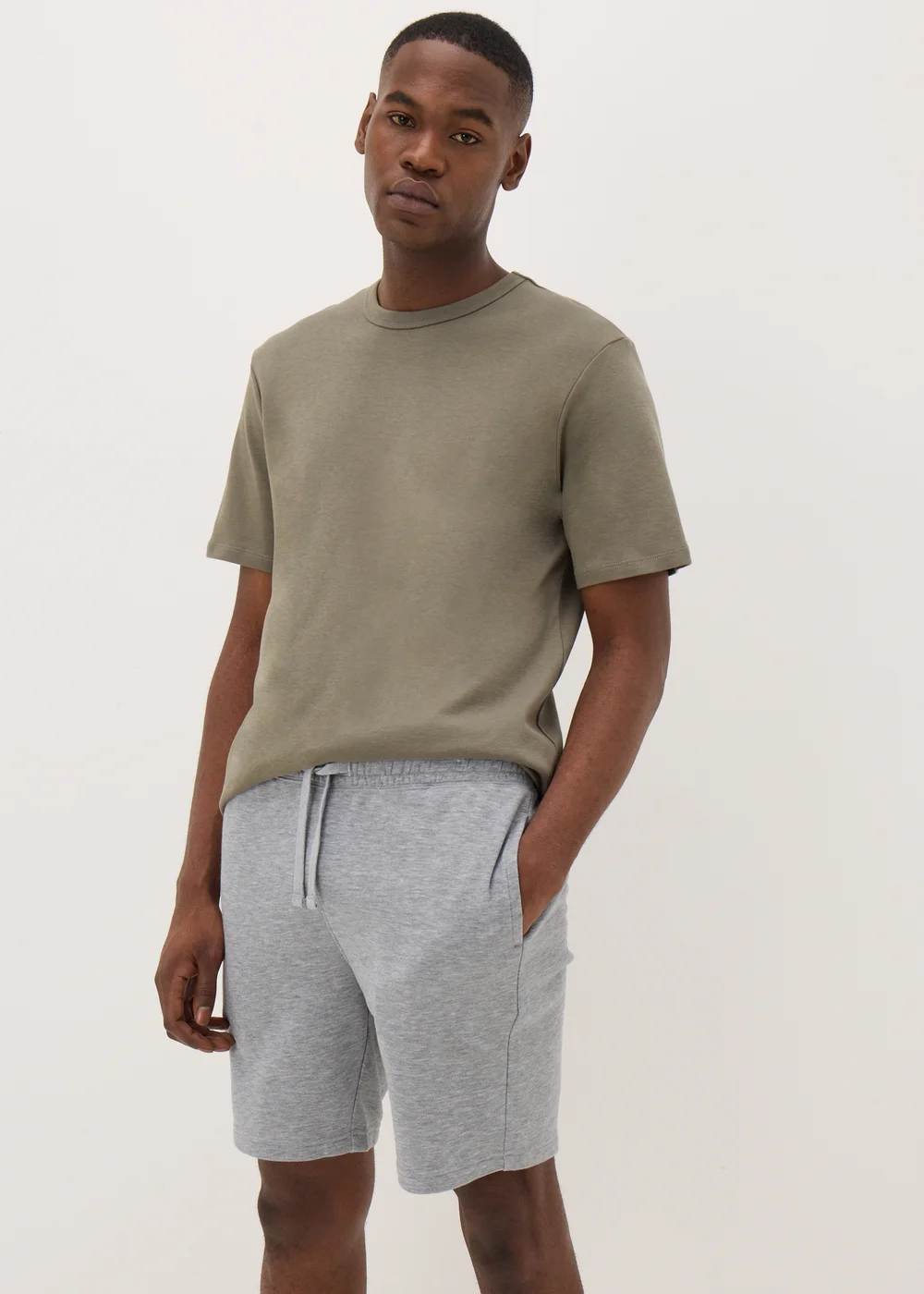 Grey Basic Jogger Shorts - Extra small Image 1