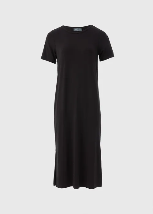 Papaya Petite Black Midi T-Shirt Dress - 6 Image 4