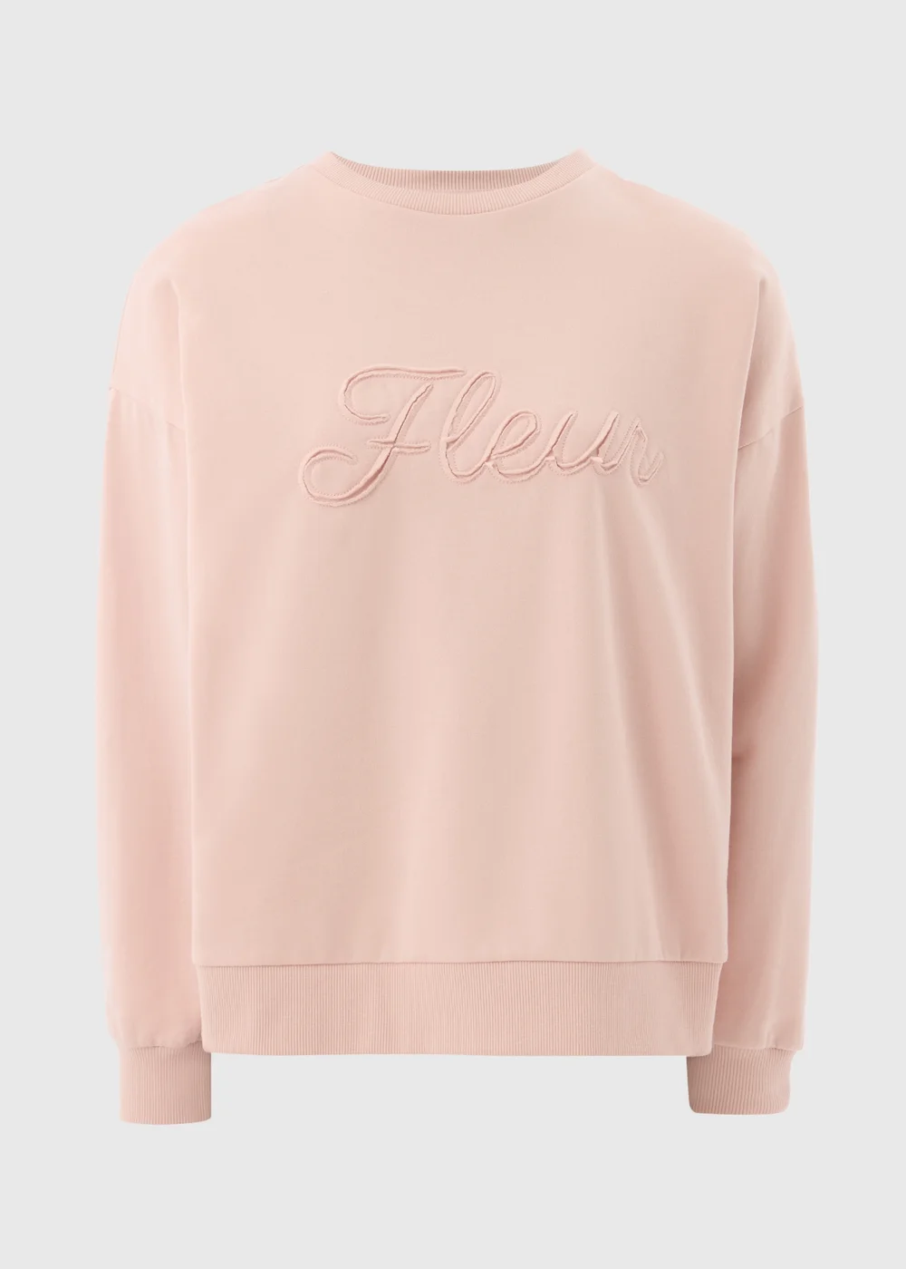 Pink Applique Fleur Sweatshirt - XS Image 2