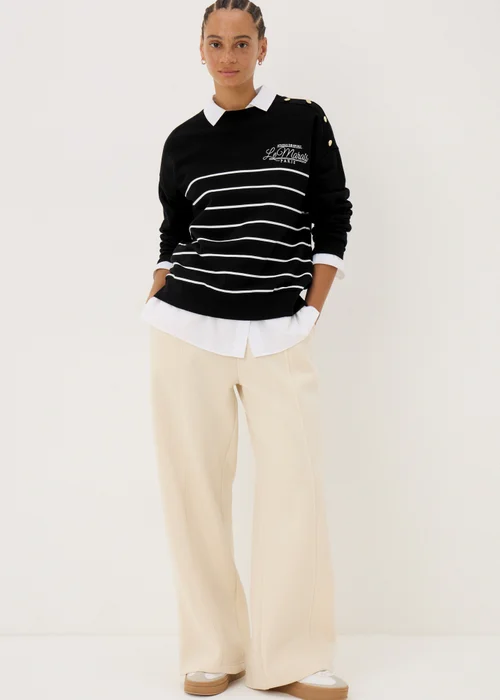 Black Breton Stripe Sweatshirt - XS Image 1