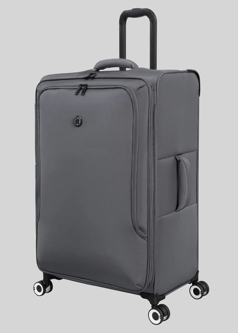 IT Luggage Grey Trulite Soft Suitcase - Cabin Image 3