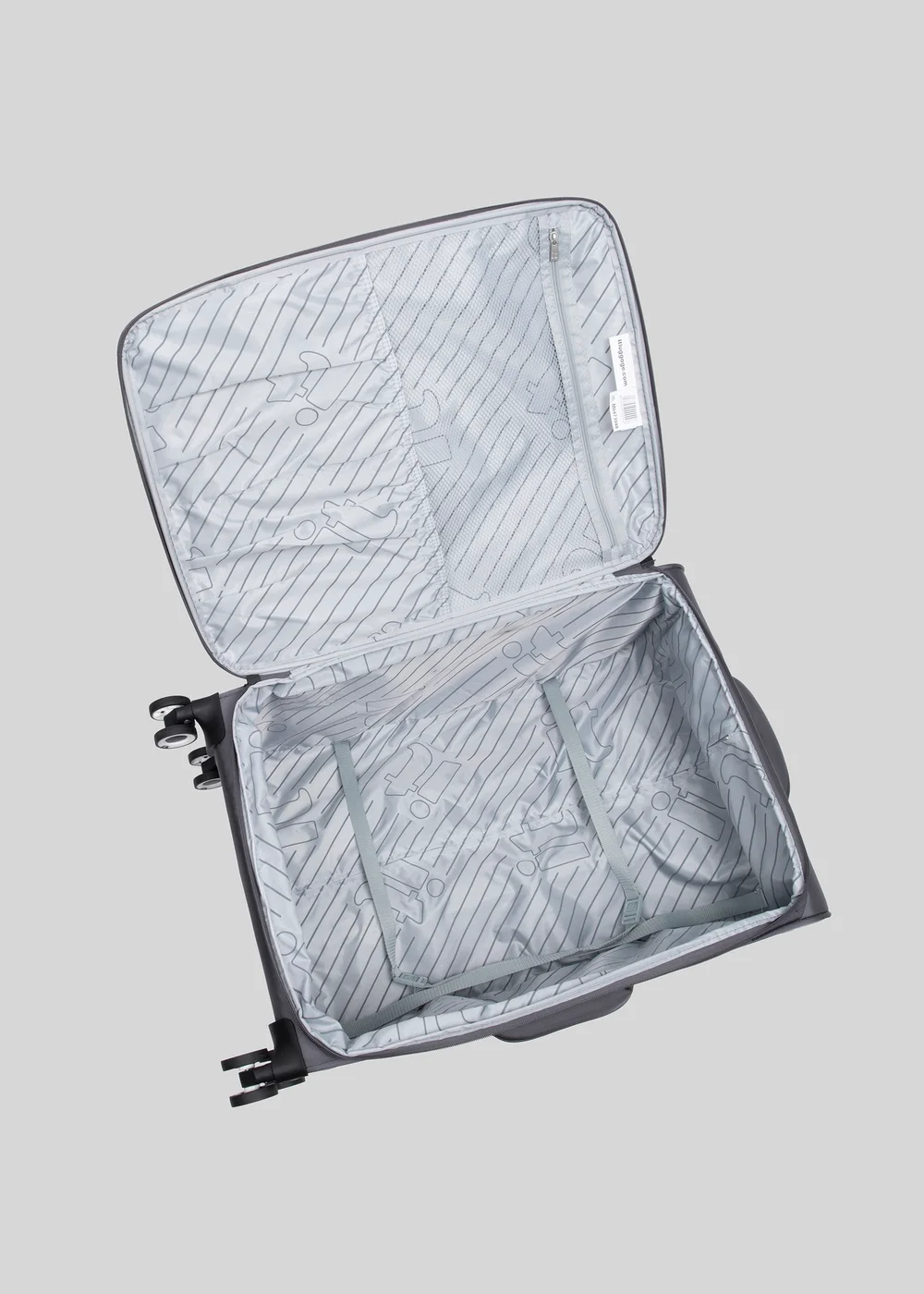 IT Luggage Grey Trulite Soft Suitcase - Cabin Image 2