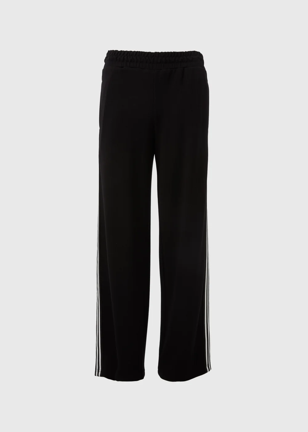 Black Side Stripe Wide Leg Trousers - 8 Image 4