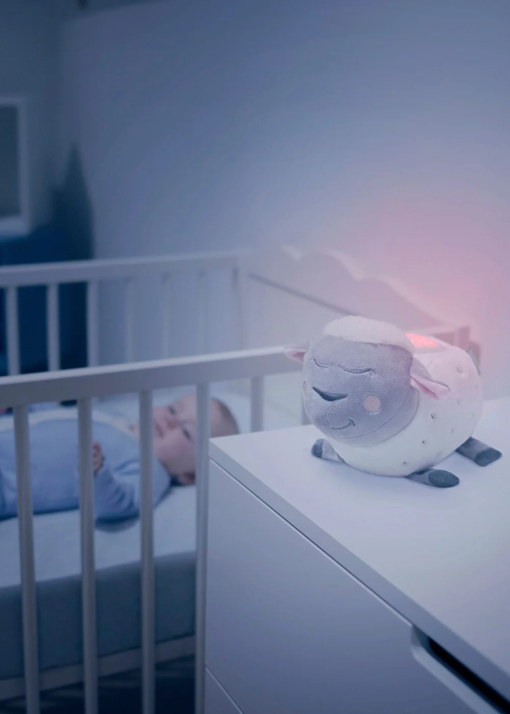 Badabulle White Lulu the Lamb Plush Nightlight - One Size Image 4