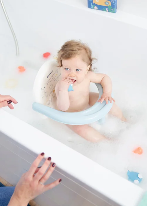 Badabulle White Foldable Bath Seat - One Size Image 2